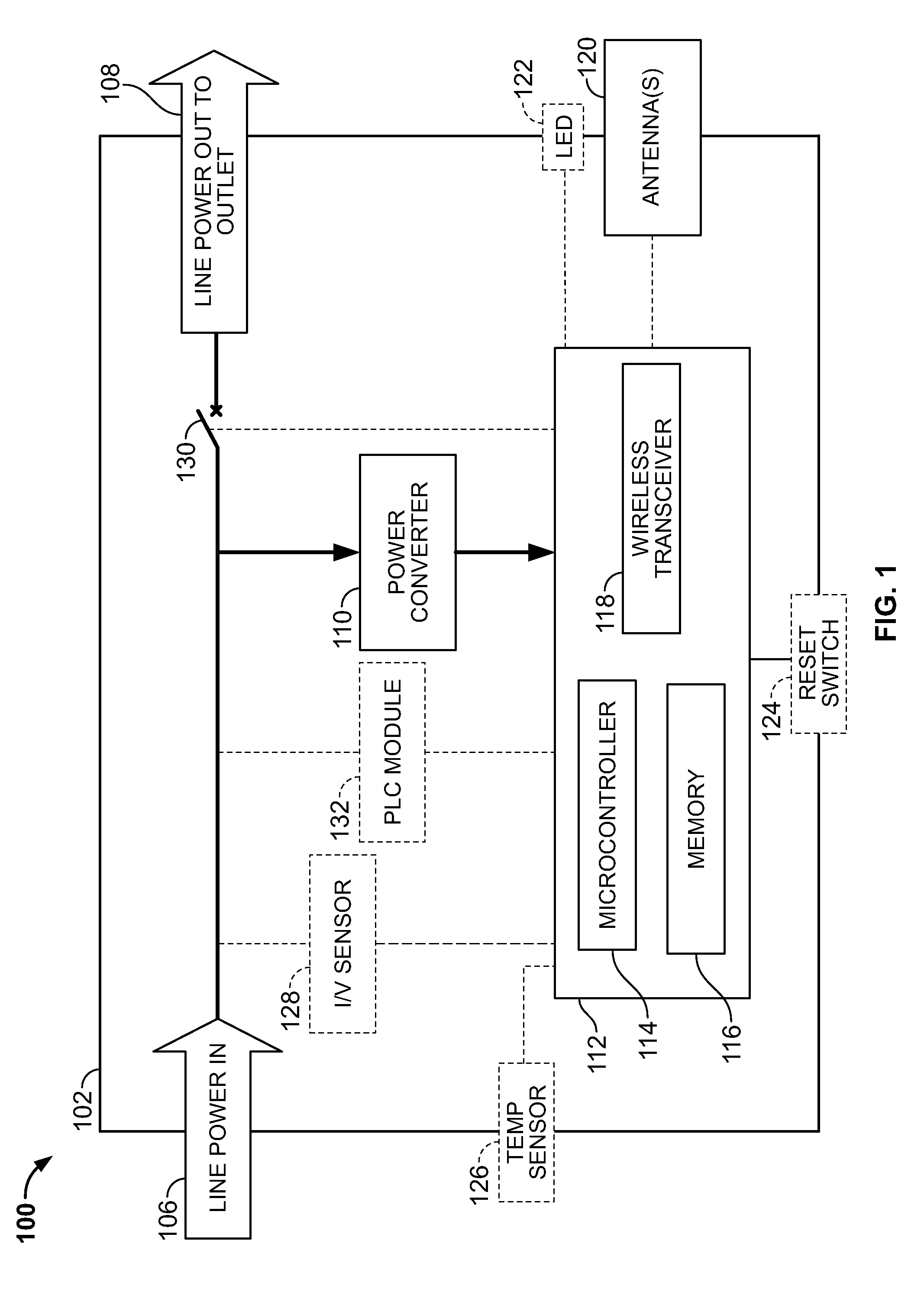Wireless transceiver within an electrical receptacle system