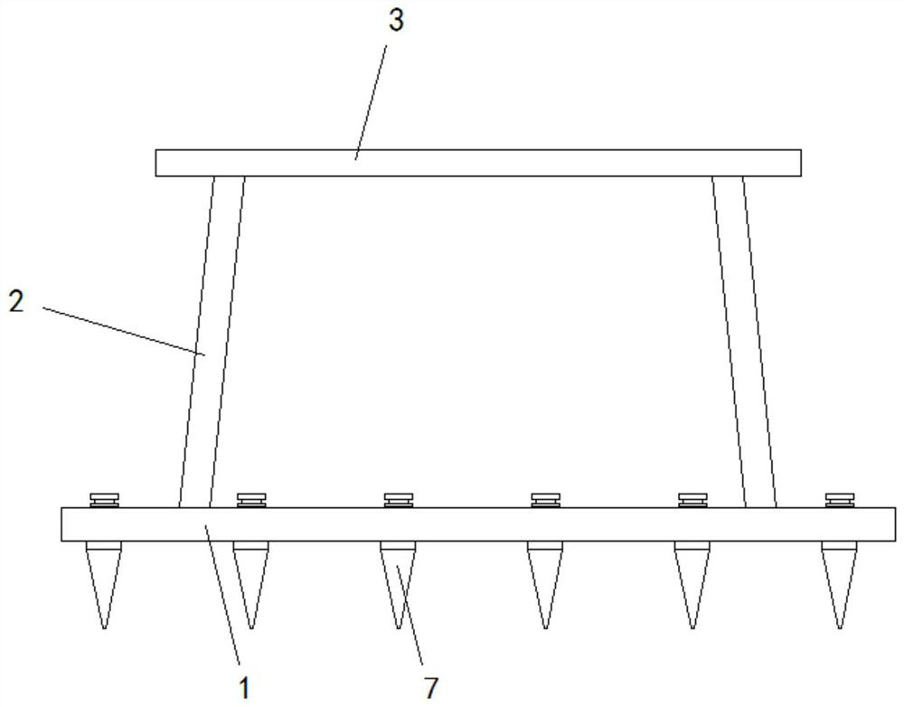 Chrysanthemum arc-shaped high-yield punching device and planting method