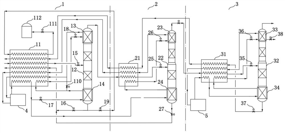 A production system for extracting crude helium from natural gas and producing liquefied natural gas