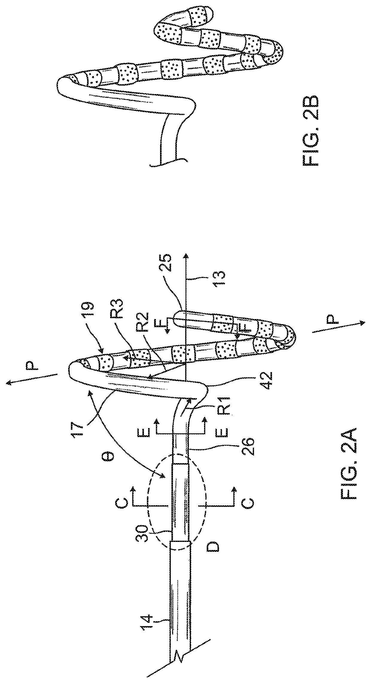 Catheter with tapered support member for variable arcuate distal assembly