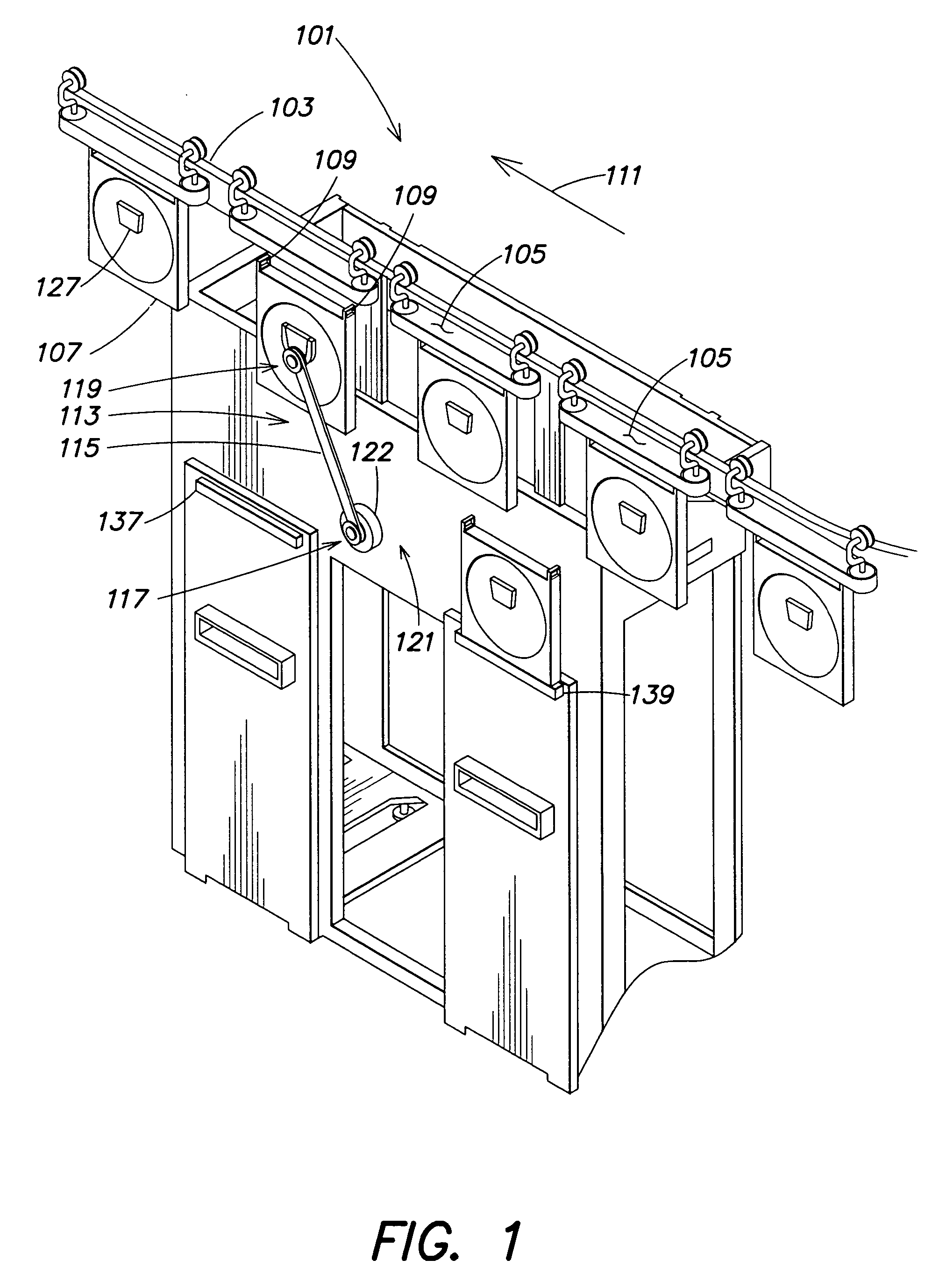 Method and apparatus for unloading substrate carriers from substrate carrier transport system