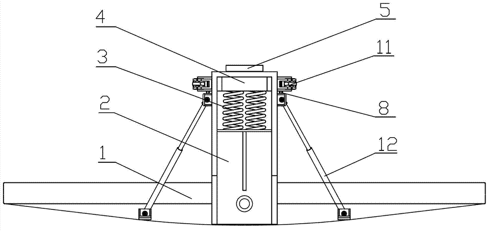 H-type suspension frame type running mechanism
