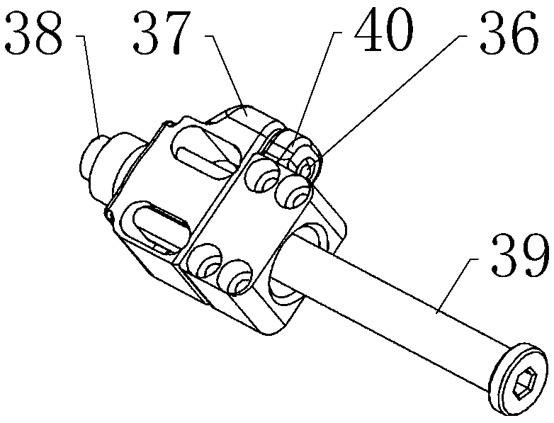 A space load docking locking interface device for realizing emergency unlocking and locking indication