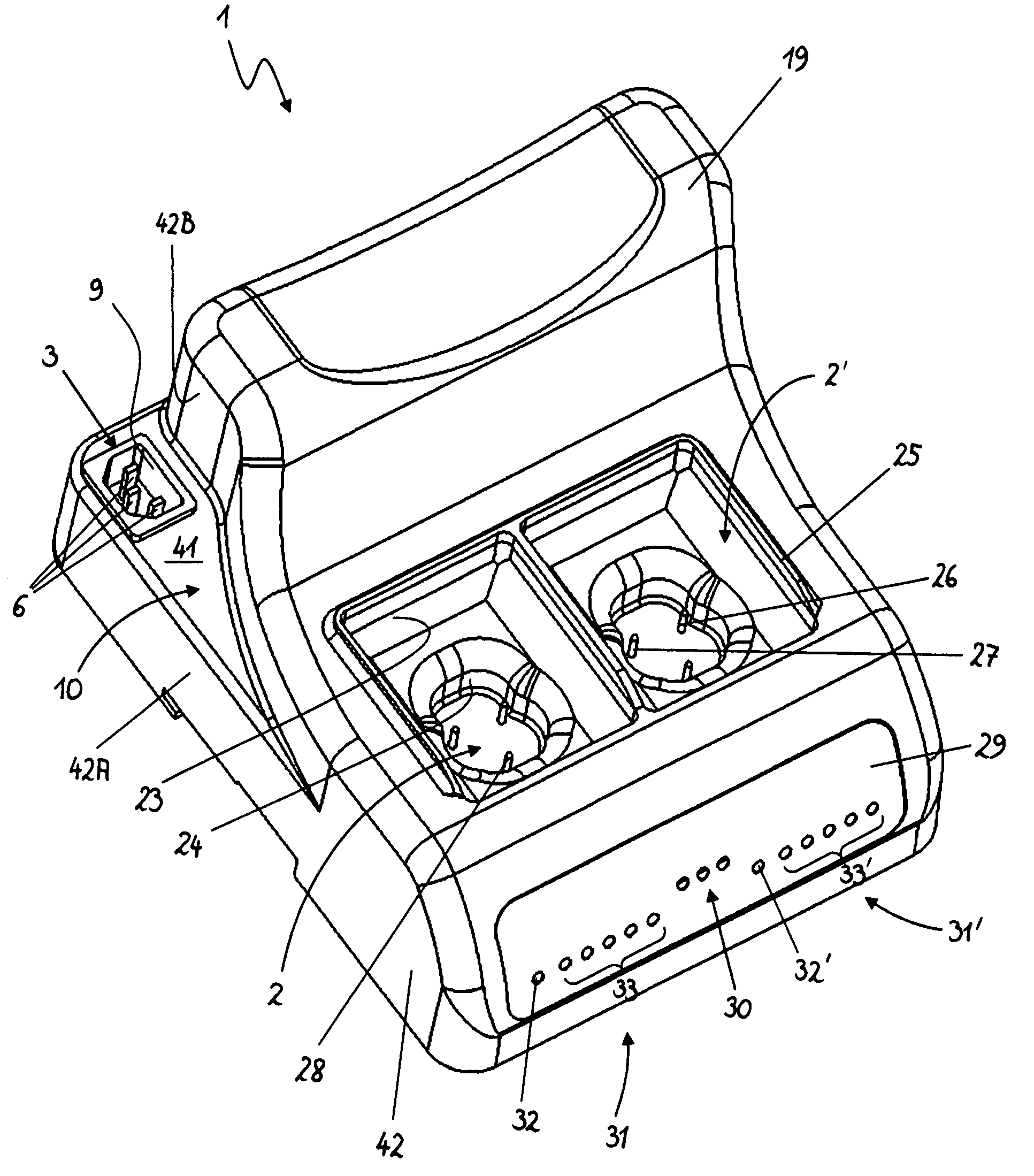 Device for charging batteries