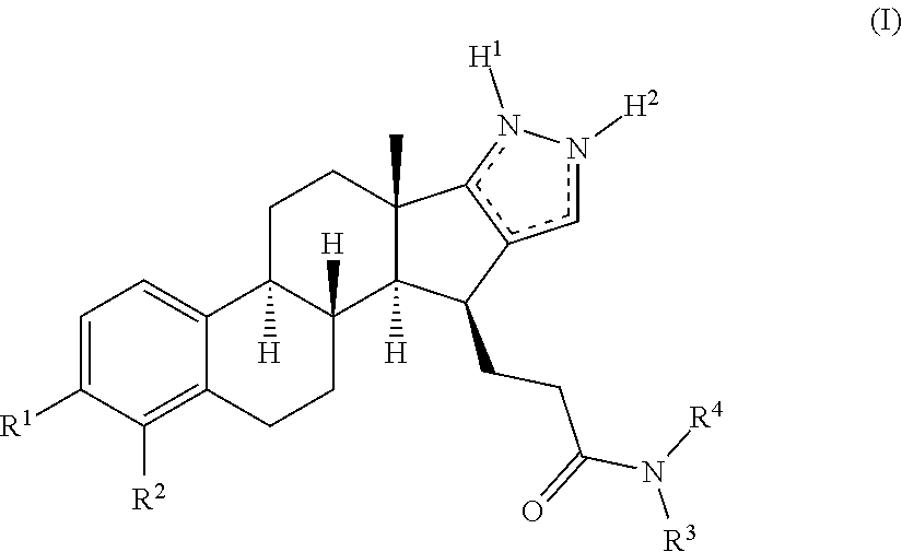 Estra-1,3,5(10)-triene compounds condensed in position 16(17) with a pyrazole ring as inhibitors of 17-hsd1