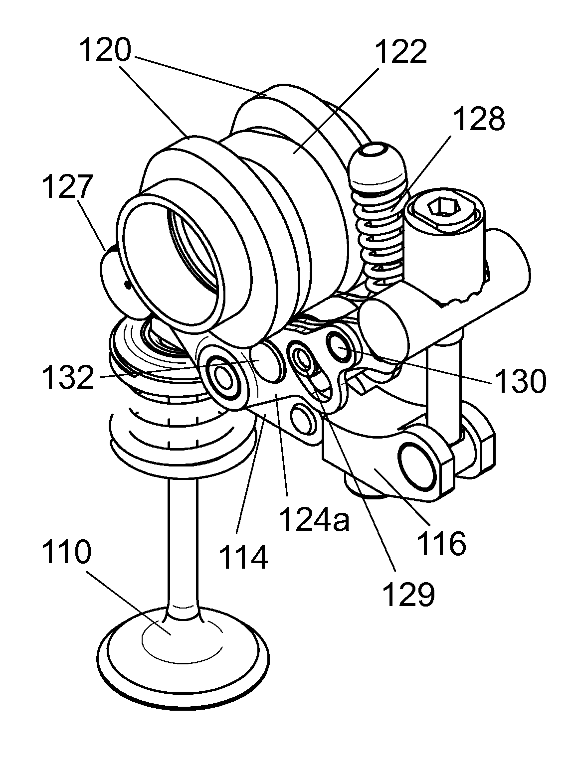 Variable valve actuating mechanism with lift deactivation