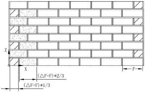 Masonry algorithm of straight wall of bricklayer robot