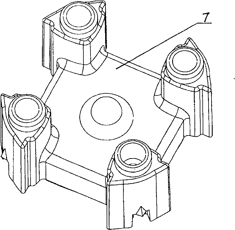 Injection moulding method using cold-hot flow passage