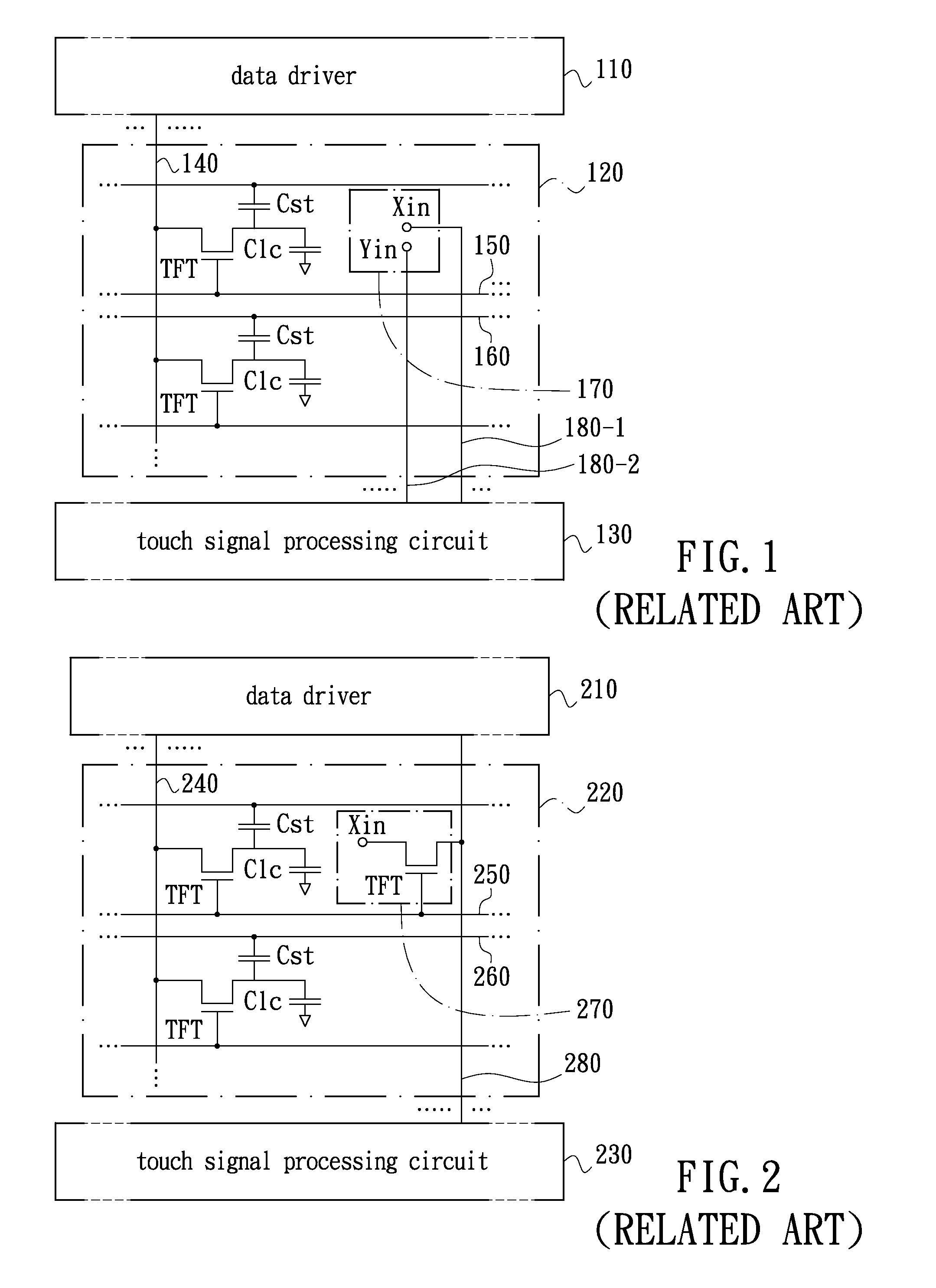 Touch-sensing structure for touch panel and touch-sensing method thereof