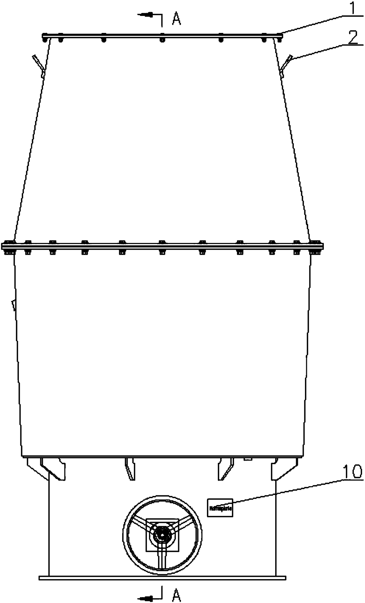 A side-opening ventilation device with a weathertight mechanism