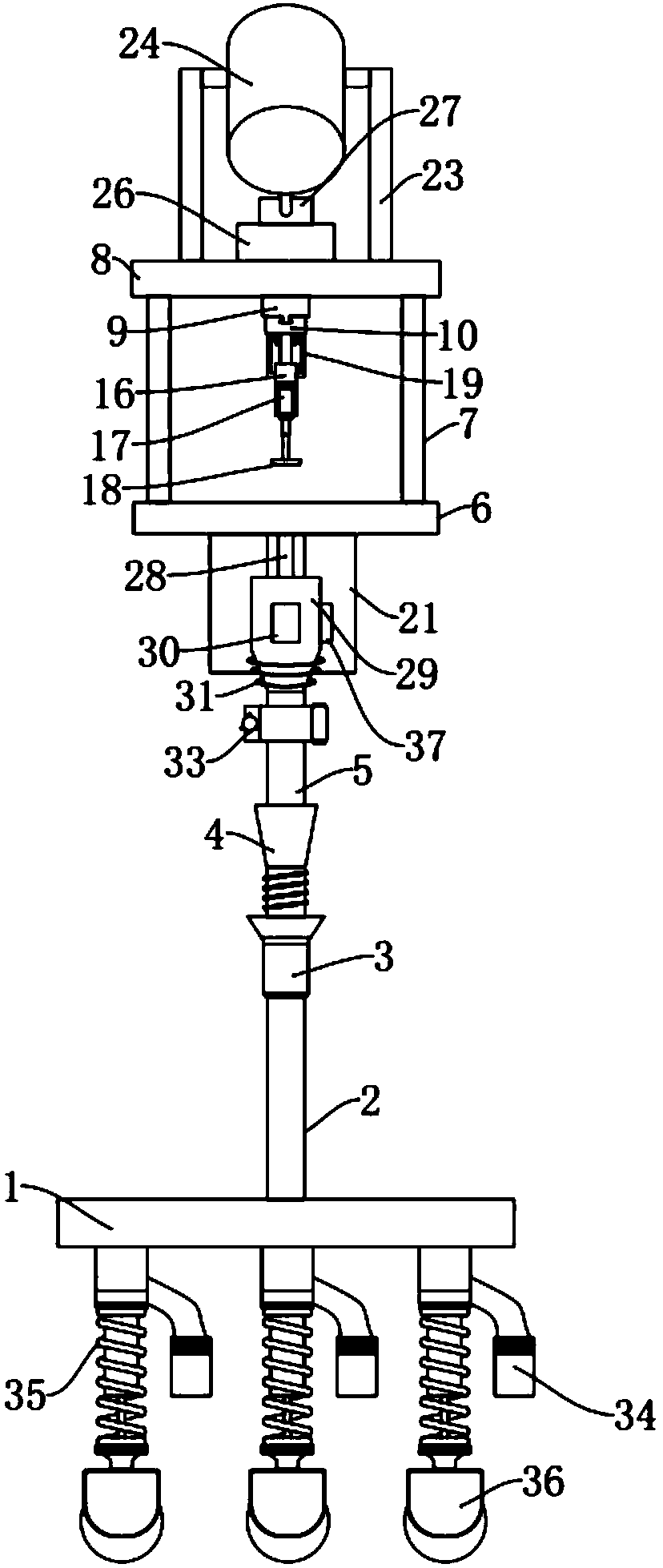 Portable multifunctional infusion stand with automatic medicine changing function