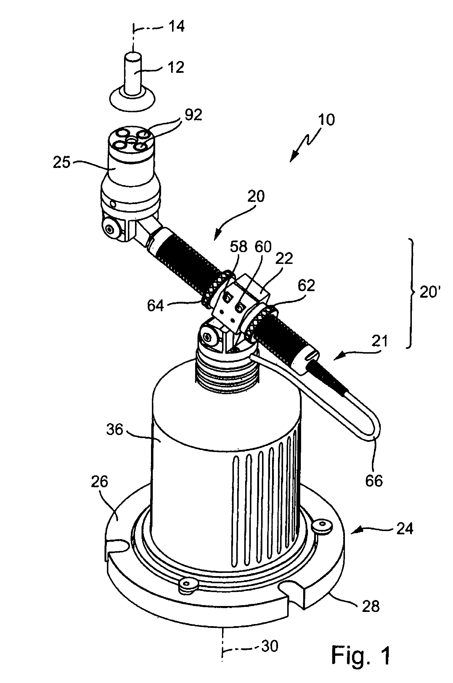 Device for examining the precision of a circular path which is to be executed by a working spindle