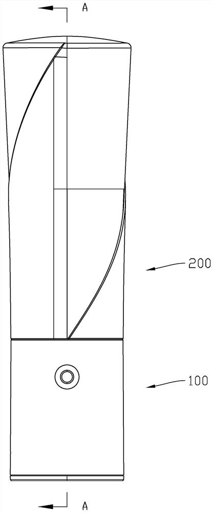 Integrated sprayer nozzle and inverted water supply sprayer comprising same