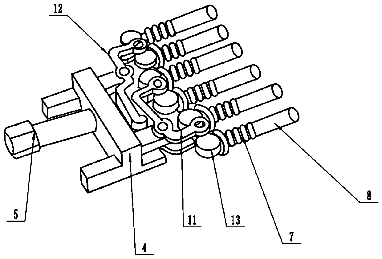 Numerical control machine tool clamping structure