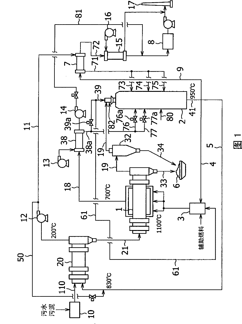 Heat decomposition gas processing method and apparatus of carbonization processing system containing water