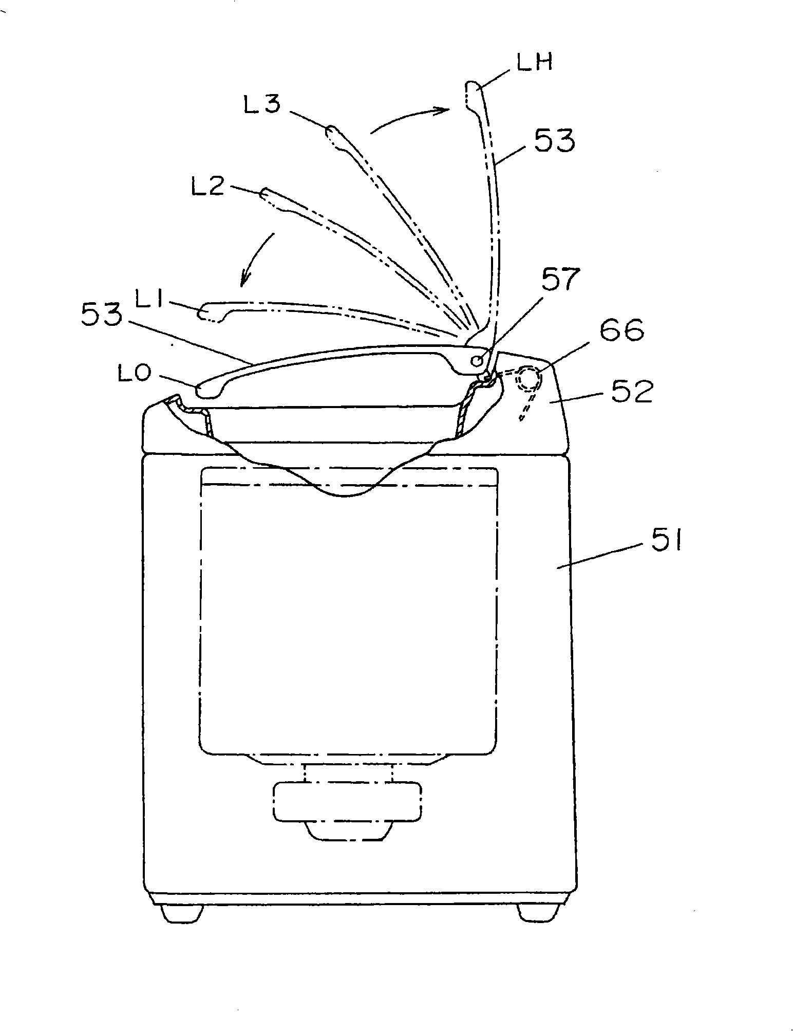 Washing machine cover structure