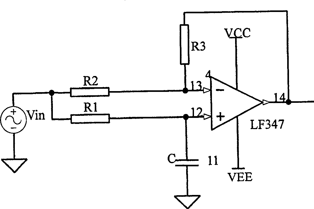 Method and circuit for measuring same-frequency signal phase difference using fixed phase shift