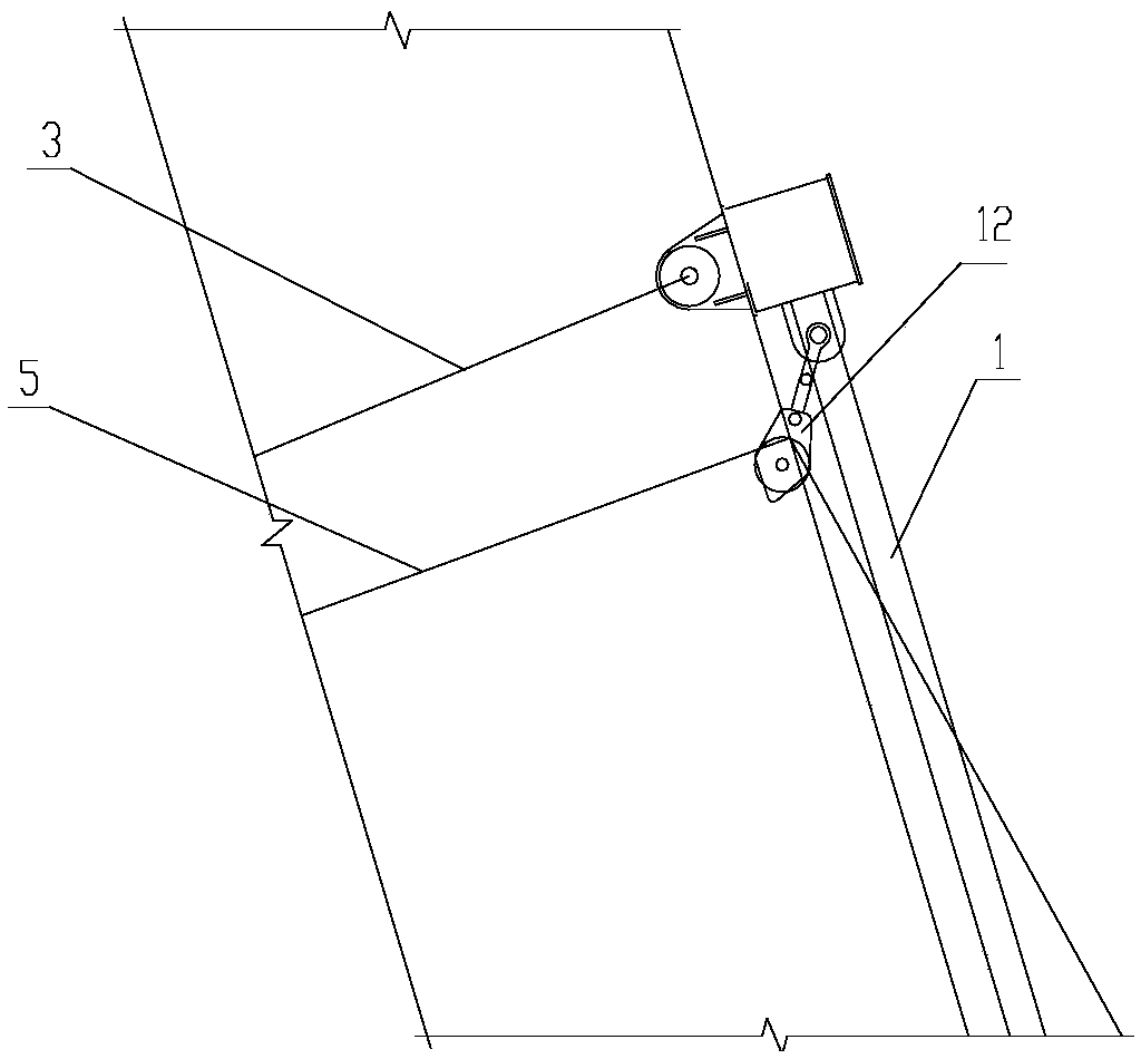 Suspension bridge tunnel type anchorage cable crane and construction method thereof