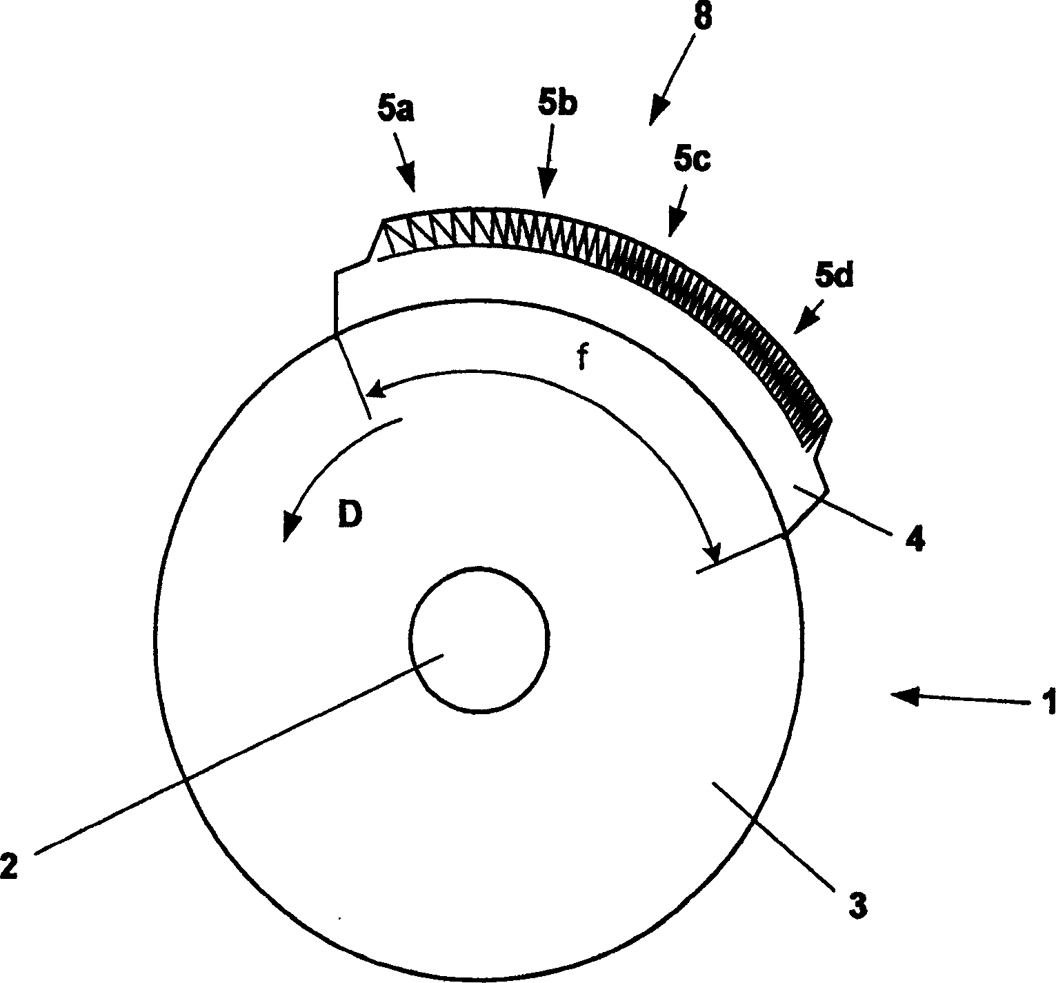 Combing cylinder with clothing elements