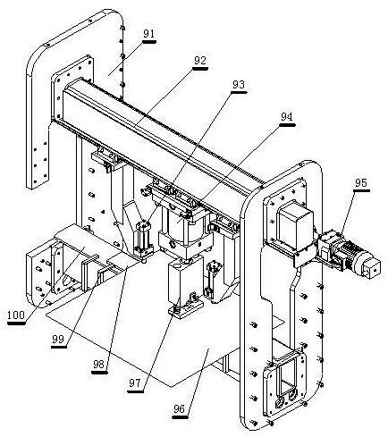 Foil-type coiling machine with cold pressure welding device