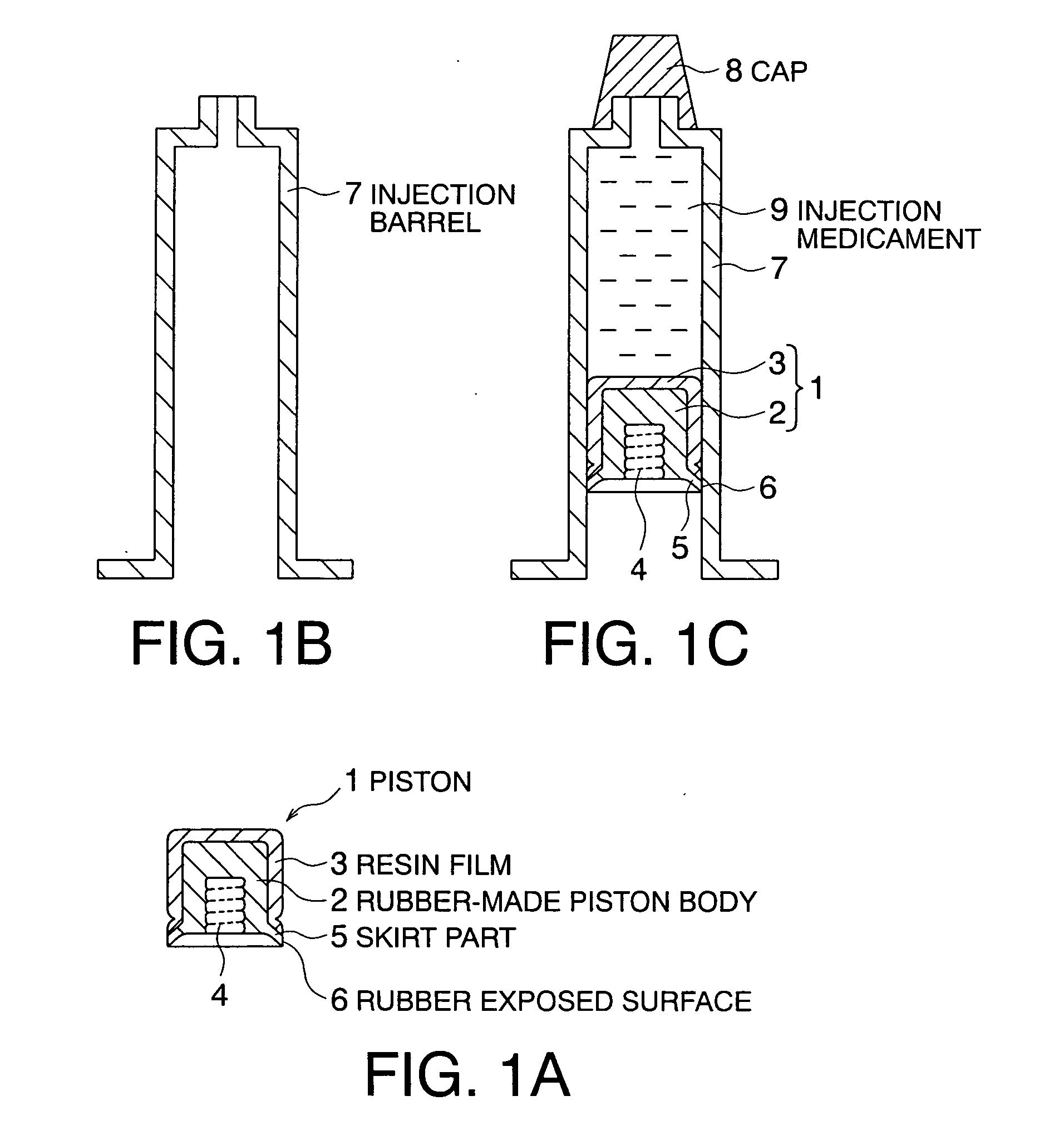 Piston for a syringe and a prefilled syringe using the same