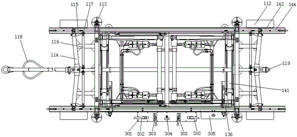 Engine disassembly trailer