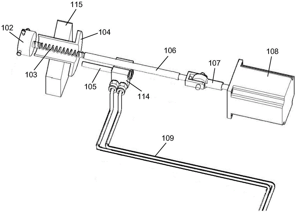 Knob test device and knob test equipment