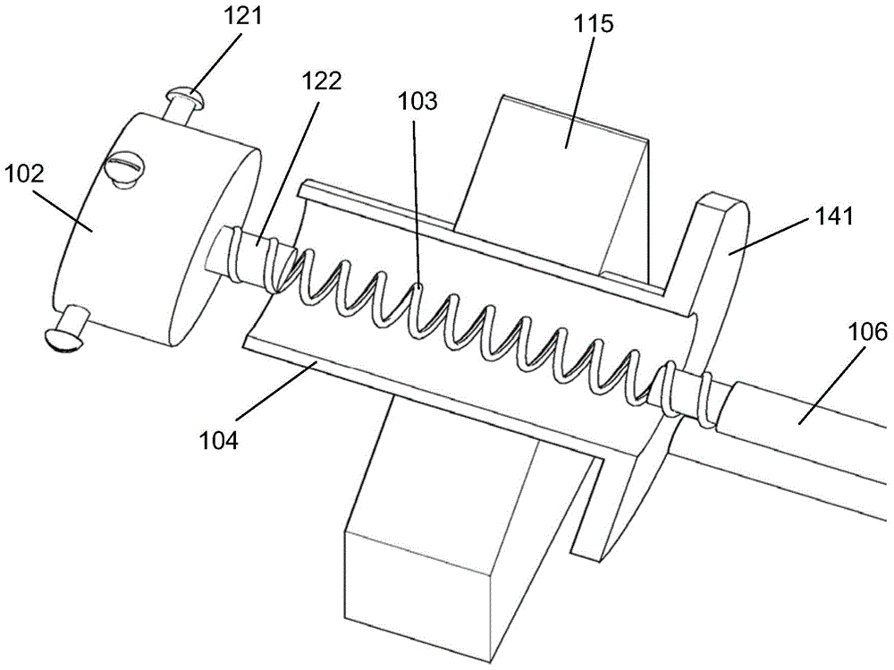 Knob test device and knob test equipment