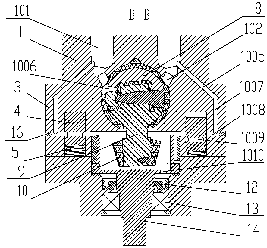 Bi-directional rotating spherical pump cooling mechanism