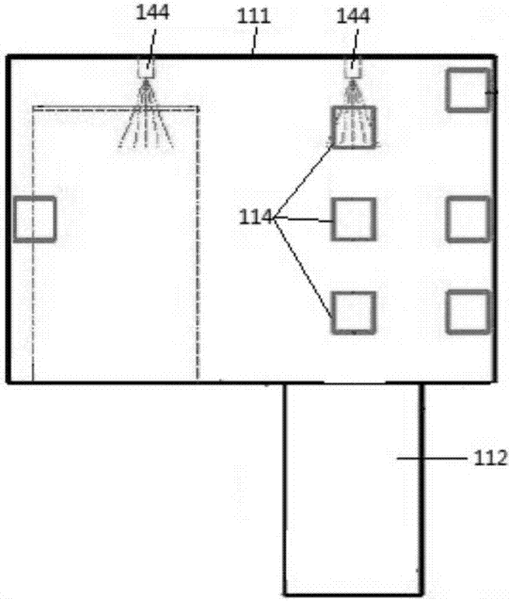 Fuel building hydrogen control experiment bench and fuel building hydrogen control method