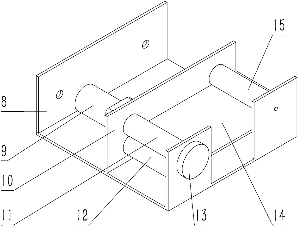 Method and device for testing large horizontal displacement of soil when laminated shear-type model soil box is applied to shaking table test of underground structure