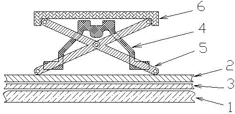 Structure of notebook computer illuminant keyboard