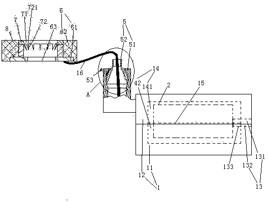 Automobile front axle casting mold with connecting terminal reversing head and automobile front axle manufacturing method