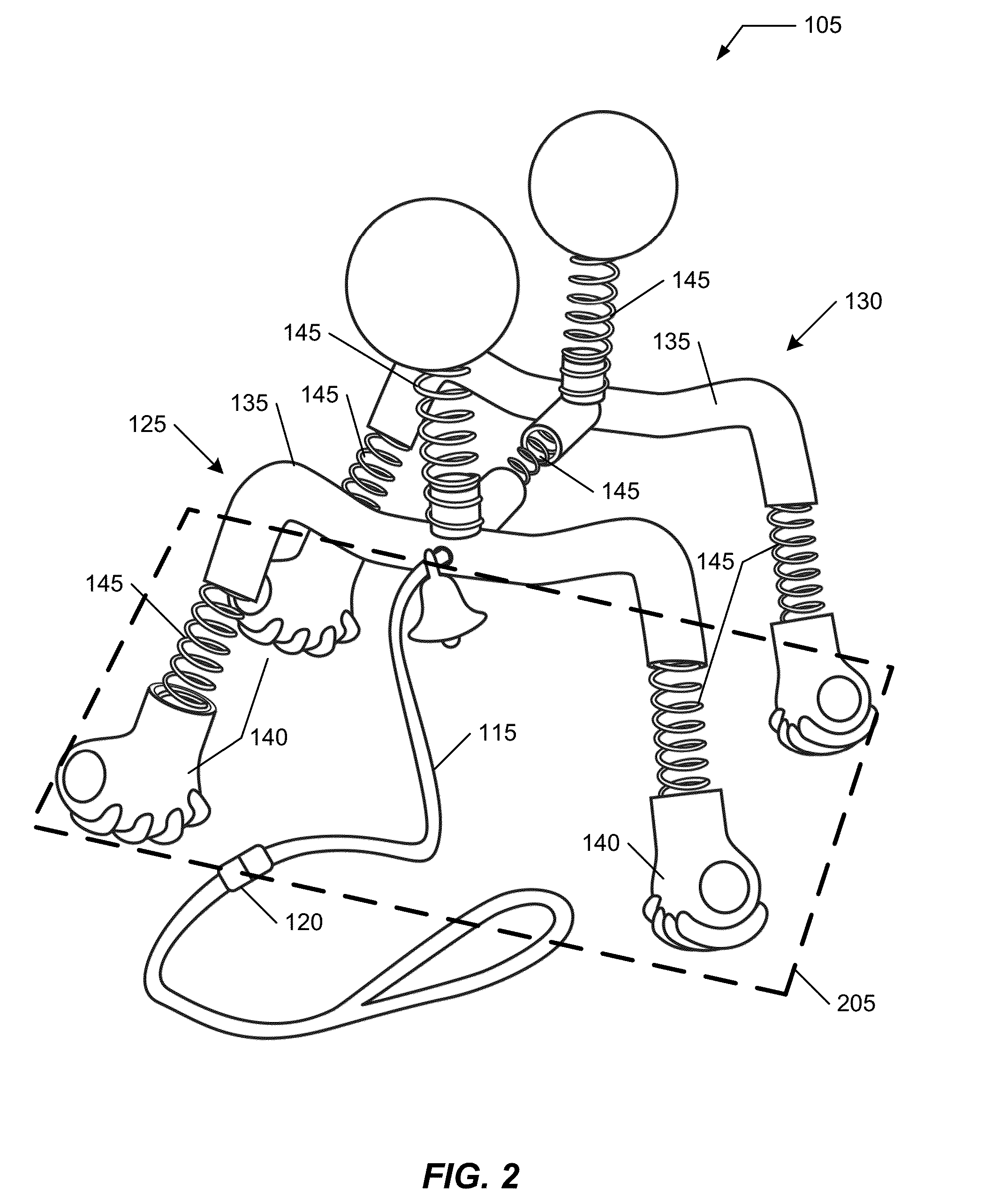 Animated motile figurine