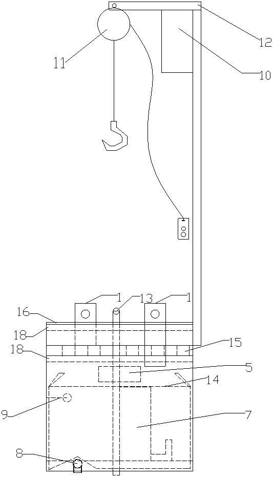 Rapid sewage discharge and precipitation device and method for rapid settlement and recovery