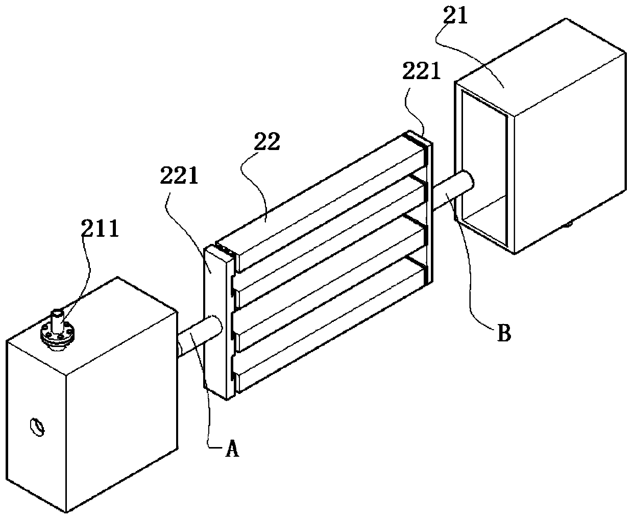 Coke oven flue gas denitration and desulfurization waste heat utilization integrated device