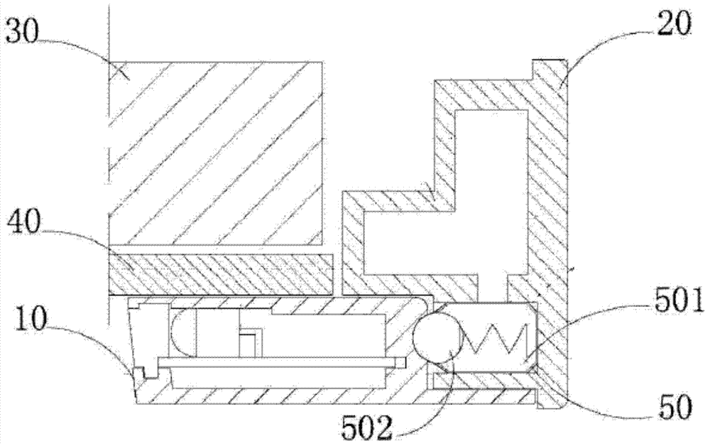 Detachable touch frame structure and display device