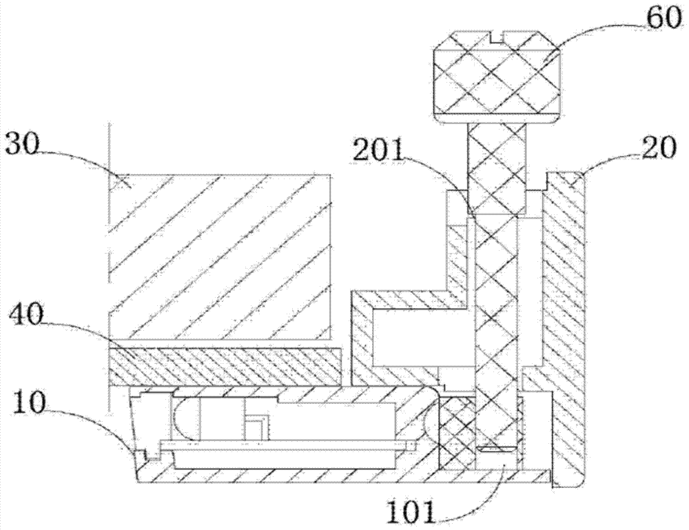 Detachable touch frame structure and display device