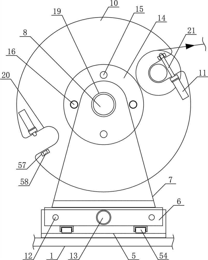 A film automatic roll changing film feeding device