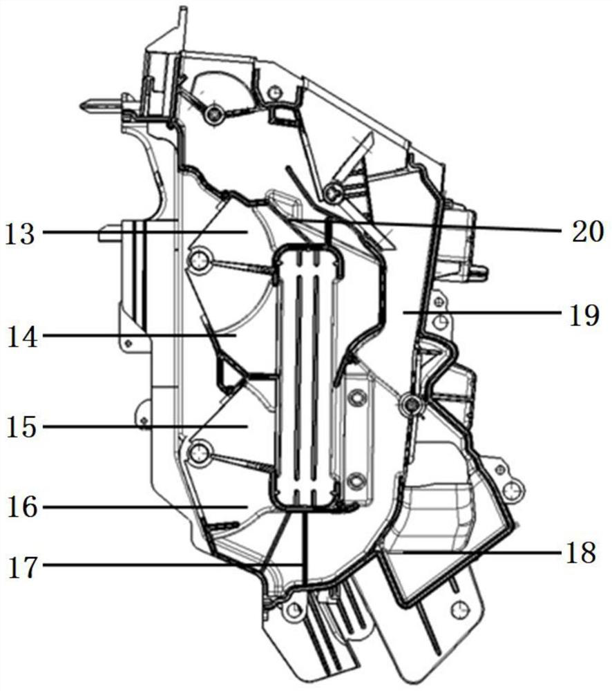 Automobile air conditioning system temperature control curve optimization structure