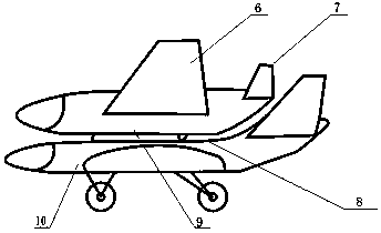 Combined and detached airplane