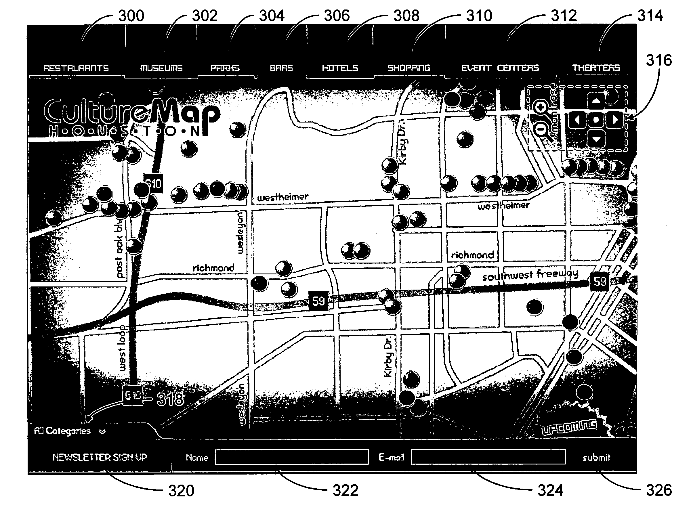 Interactive metro guide map and portal system, methods of operation, and storage medium