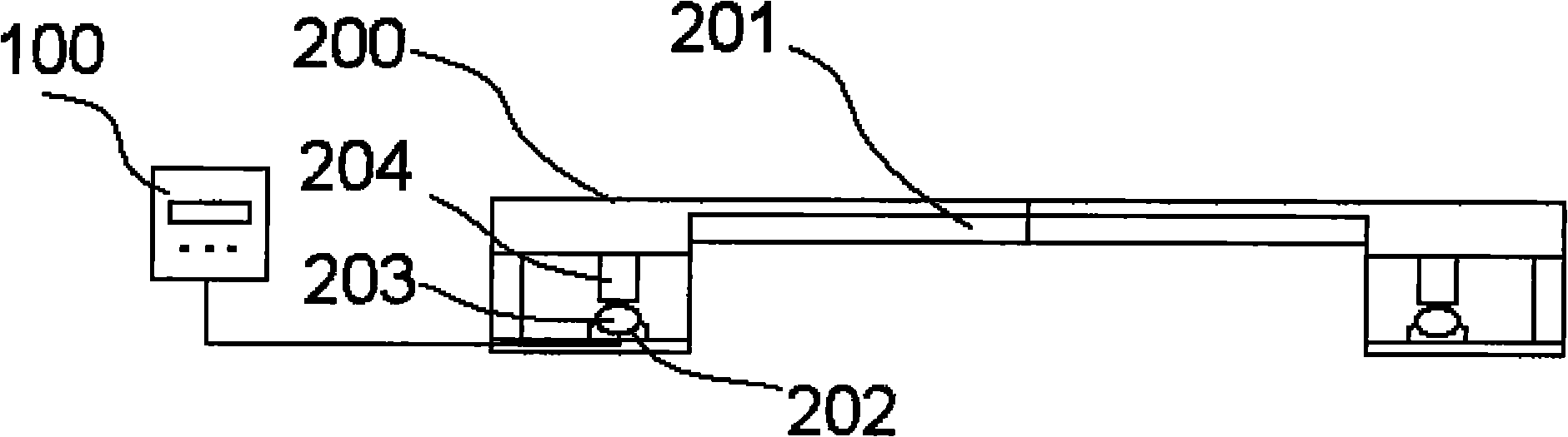 Device for determining vehicle overload