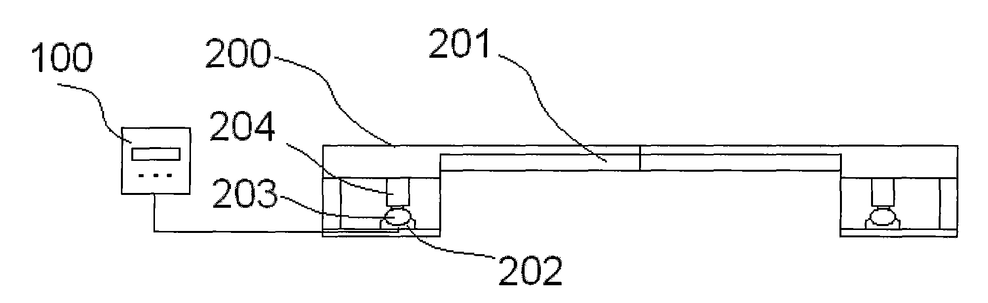 Device for determining vehicle overload