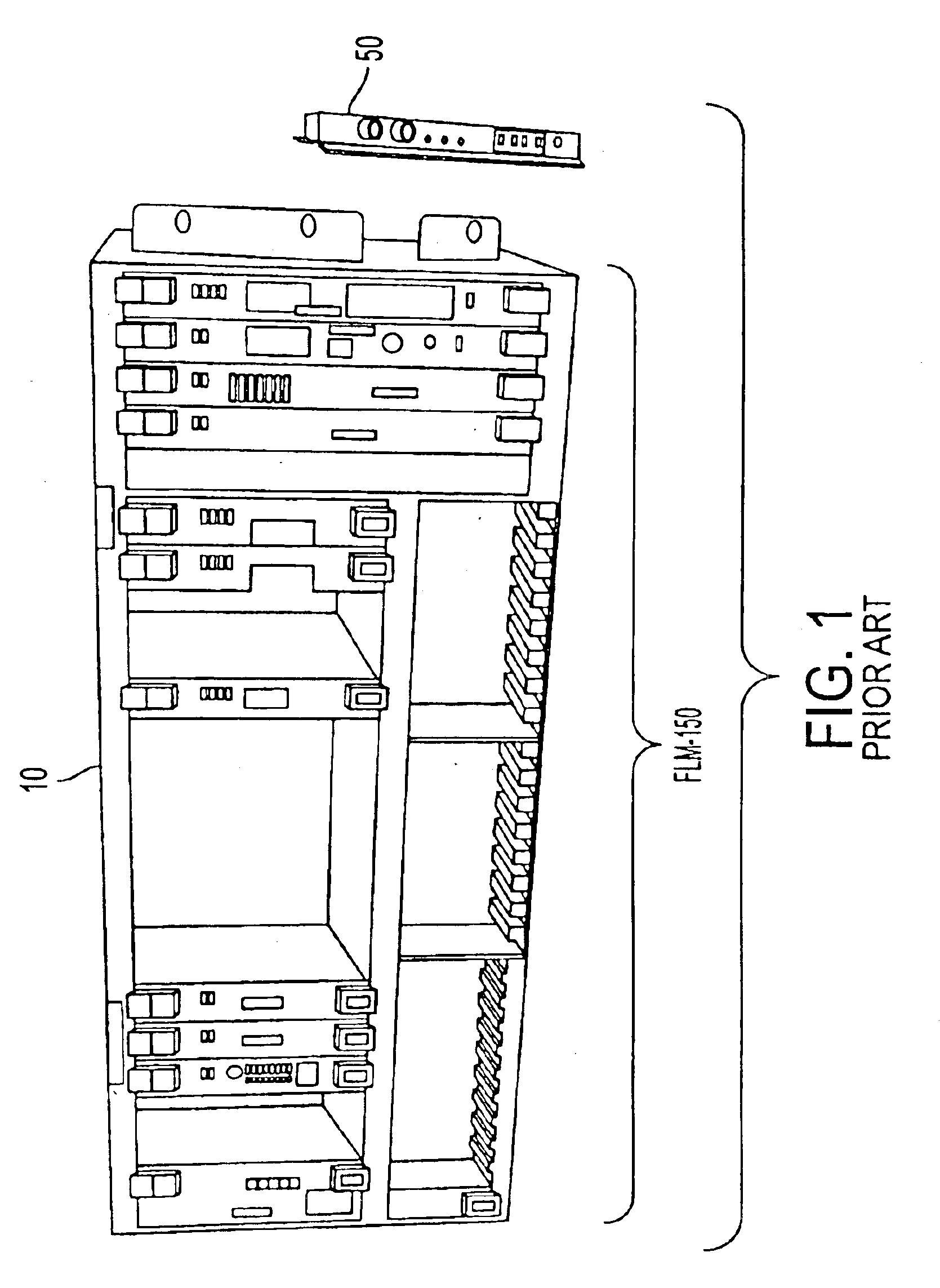 SONET multiplexer having front panel access to electrical and optical connectors and method for using same