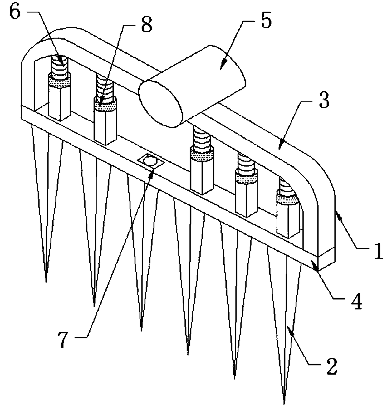 Soil-loosening device for agricultural planting