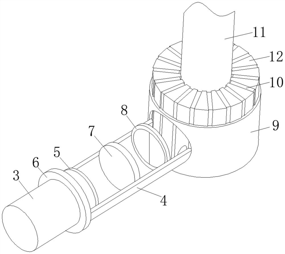 Airplane front damping undercarriage device