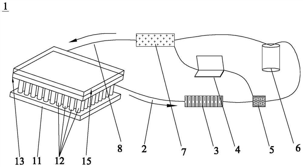 Forced air drying device and method for removing residual electrolyte by adopting forced air drying device