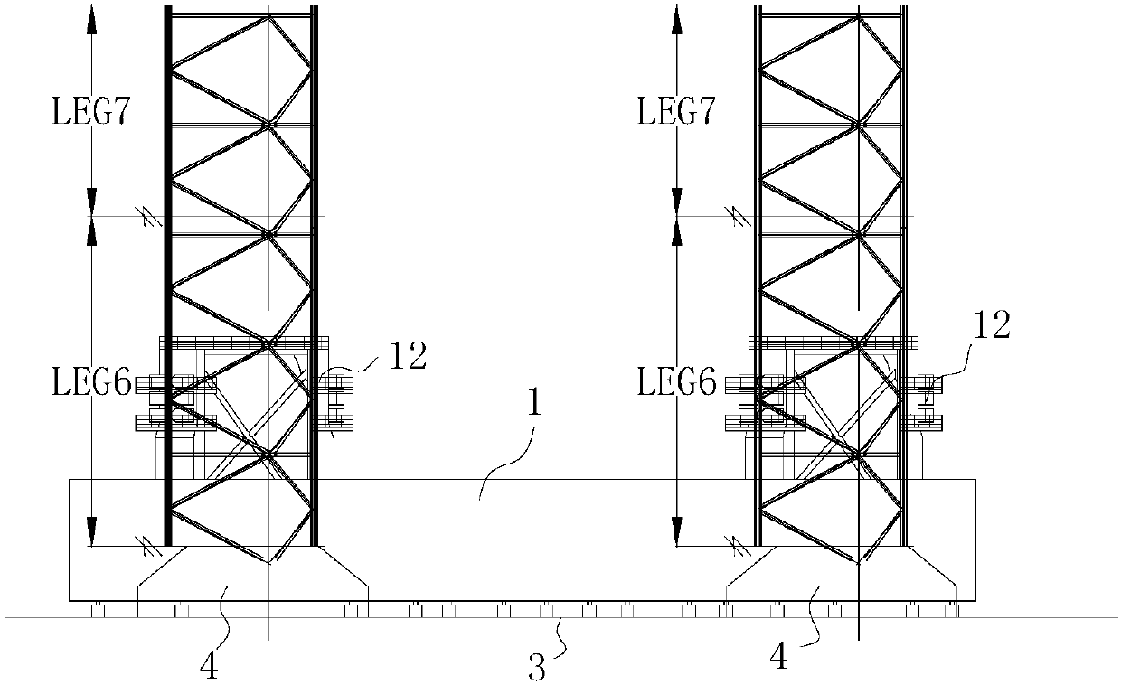 Pile leg folding method for self-elevating platform