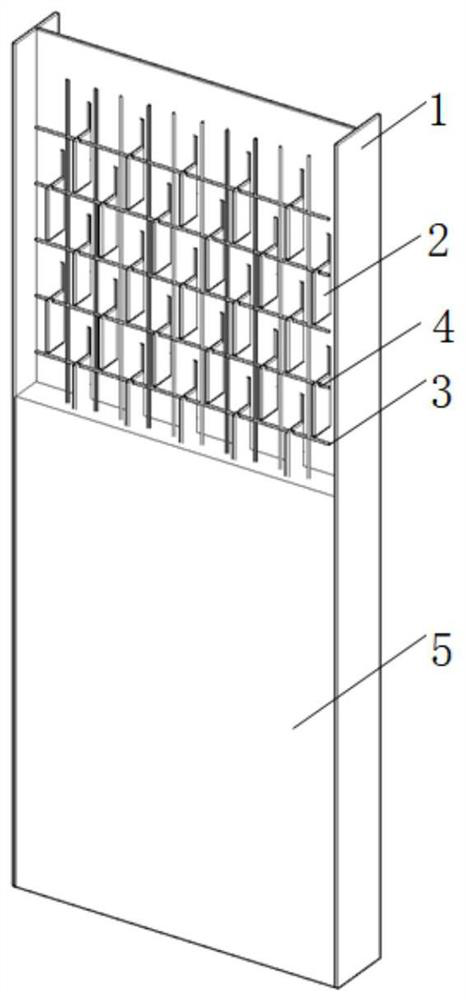 Plug-and-pull longitudinal rib soundproof steel-concrete composite shear wall and its assembly method
